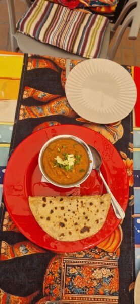 Tarka dal & chapati